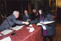 con Marco Cellai e Paolo Baracchi in Palazzo Vecchio a Firenze